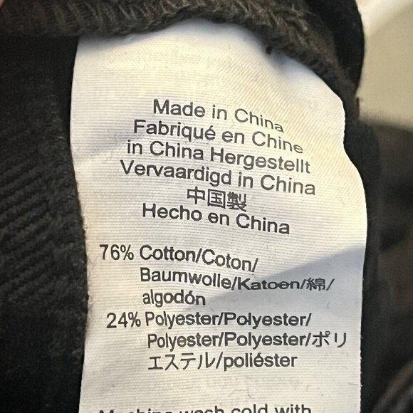 Madewell Black Denim Skinny Overalls Lunar Wash Sz Small J7955 Side Zip - Picture 8 of 8